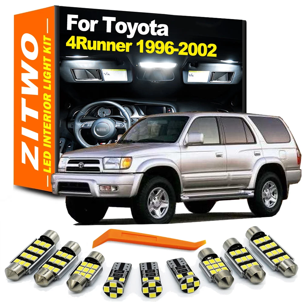 ZITWO Kit LED matrícula e interior 13 piezas para Toyota 4Runner MK3