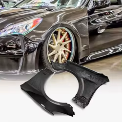 Guardabarros delantero fibra de carbono Hyundai Genesis tuning