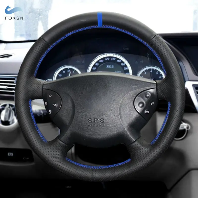 Trenzas cuero cubrevolante Mercedes Clase E W211 2002-2007
