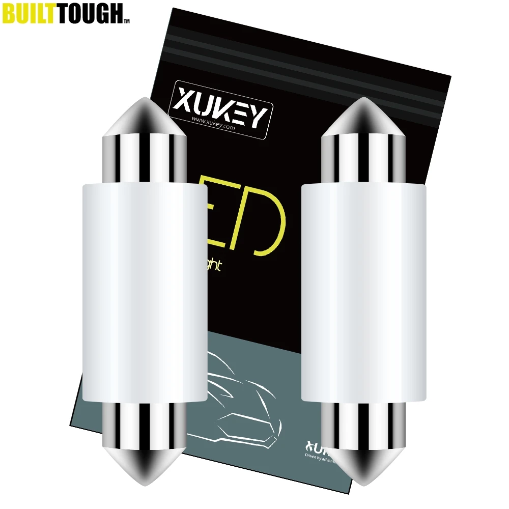 Xukey 2x C5W adorno de coche 31mm 36mm bombillas LED Interior cúpula mapa luces de lectura C10W 39mm 41mm 3030 SMD CANBUS sin errores