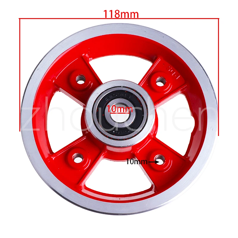 Cubo de aluminio para llanta de scooter con eje de rueda - imagen 2