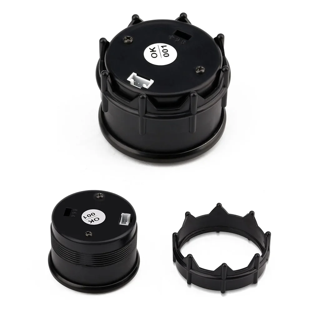 Voltímetro digital coche 52mm LED azul 8-18V universal cara negra - imagen 4
