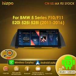 Pantalla multimedia Hizpo Android Auto y CarPlay – BMW Serie 5 F10