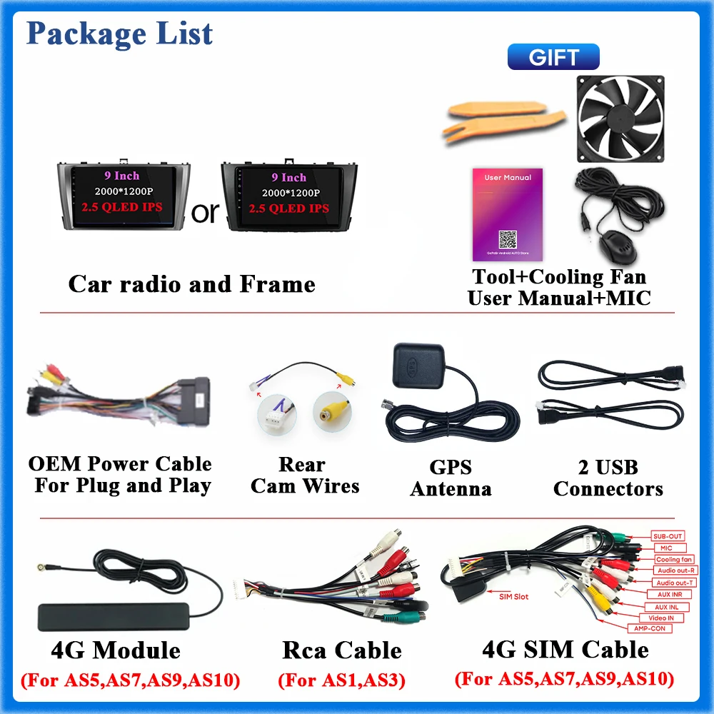 Vista frontal de la radio para Toyota Avensis T27 con pantalla encendida
