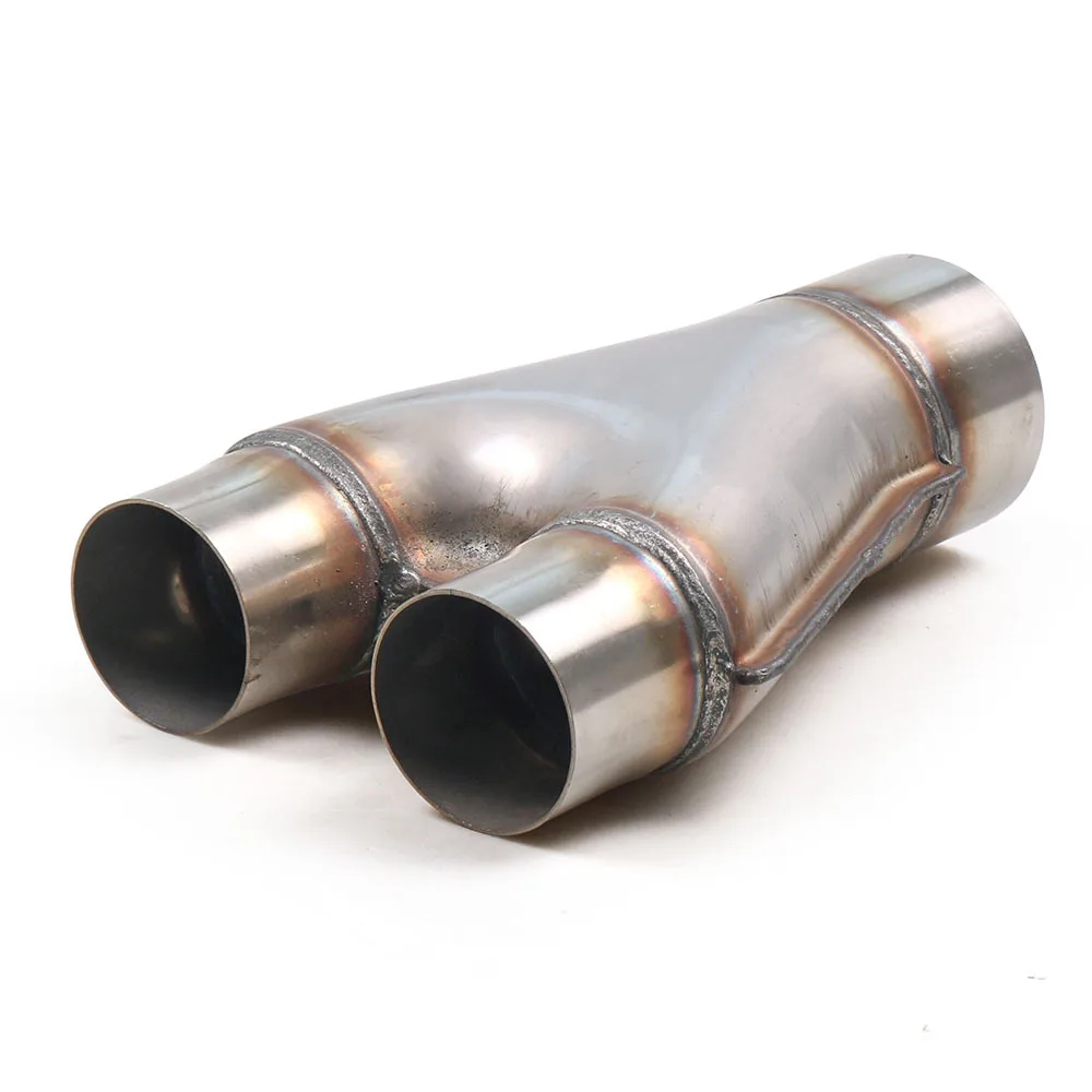 Tubo Y de escape 2,5'' con doble salida de 2'' inoxidable reversible - imagen 2