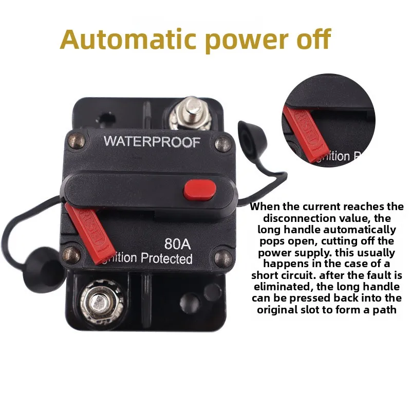 Disyuntor rearmable para coche, barco y autocaravana - imagen 4