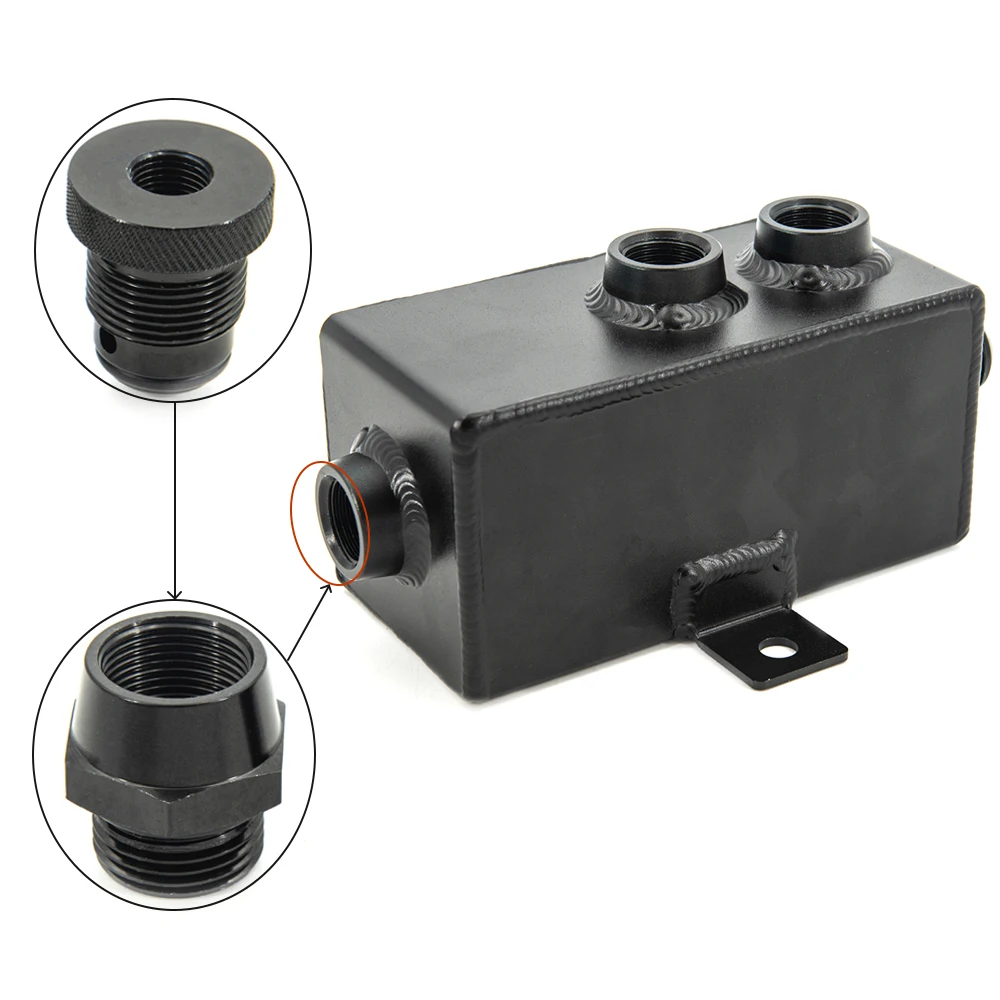 Tanque aluminio combustible universal 1L racing AN6 AN8 AN10 - imagen 3