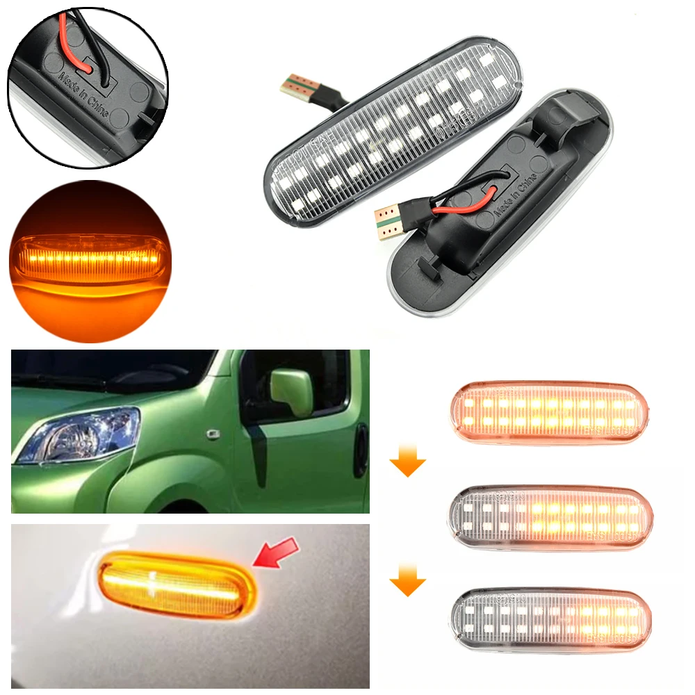 Intermitente lateral LED dinámico para Fiat Panda, Punto, Stilo y Qubo - imagen 5