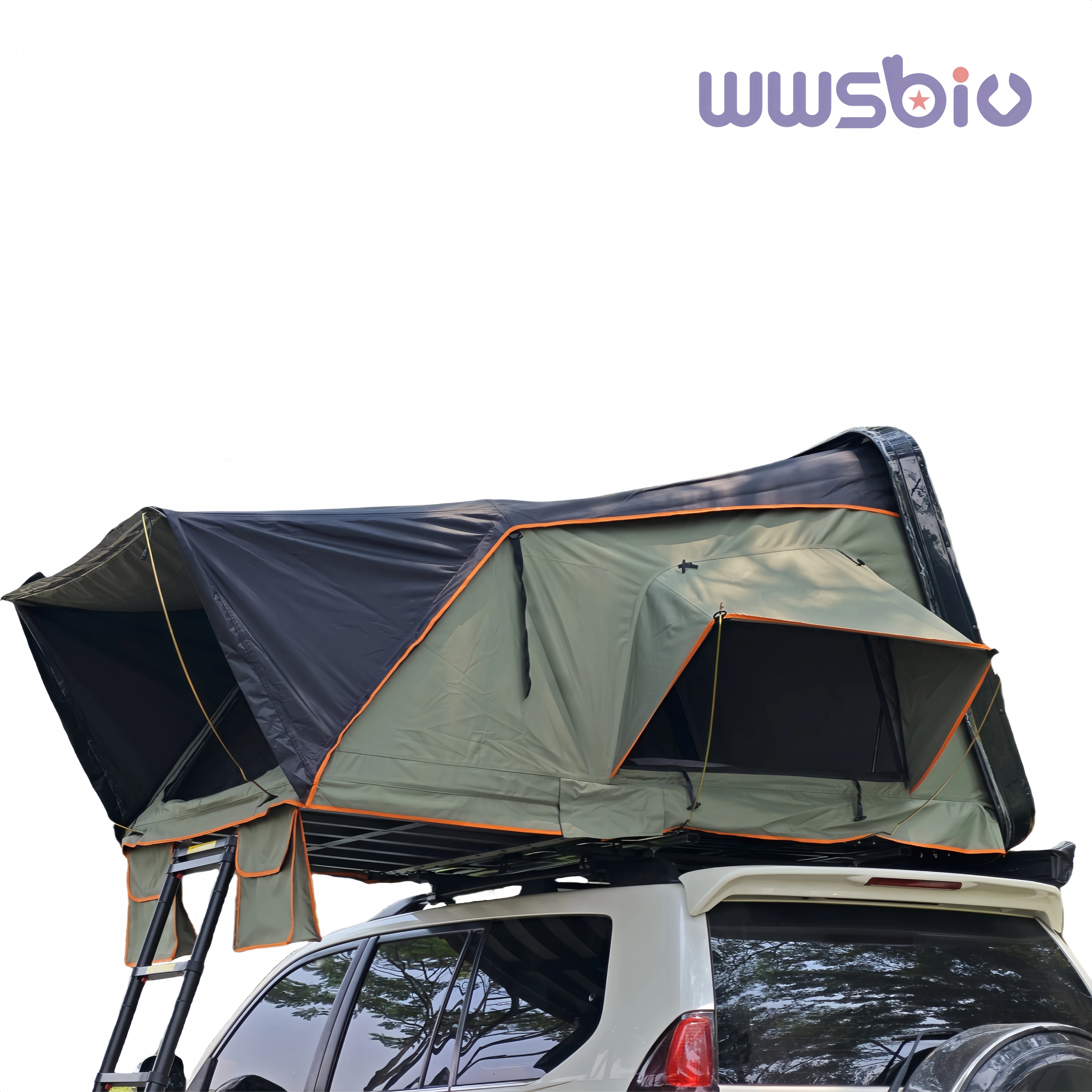 Tienda de techo rígida de ABS, plegable, para coche y camping - imagen 3