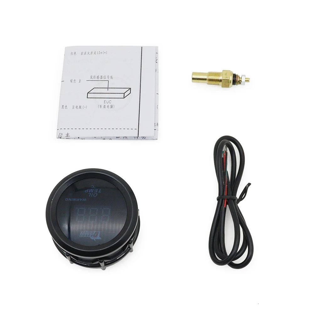 Medidor digital LED rojo – refuerzo, temperatura y voltaje - imagen 4