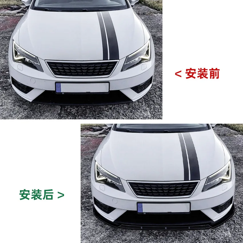 Alerón divisor frontal fibra carbono – Seat Leon MK3.5 2017-2020 - imagen 4