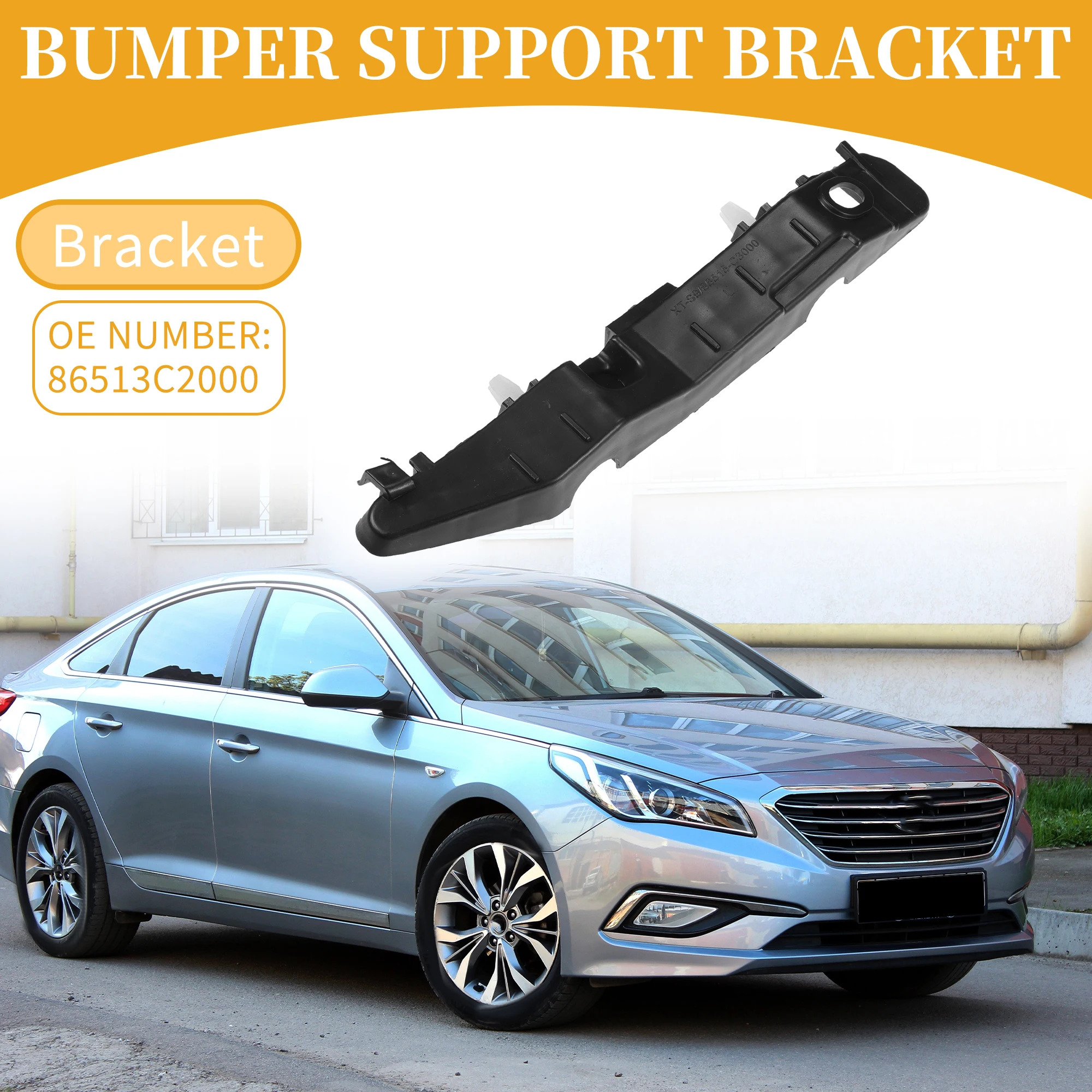 Soporte UXCELL de parachoques delantero izquierdo para Hyundai Sonata