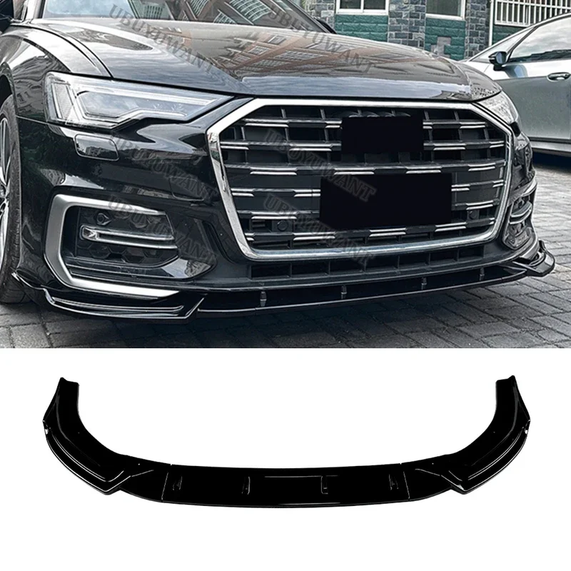 Labio parachoques delantero Audi A6 C8 Sline 2018-2025 antiarañazos - imagen 4