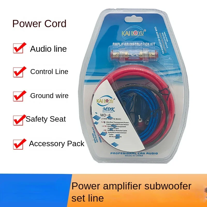 Cable amplificador potencia coche 10GA visión general