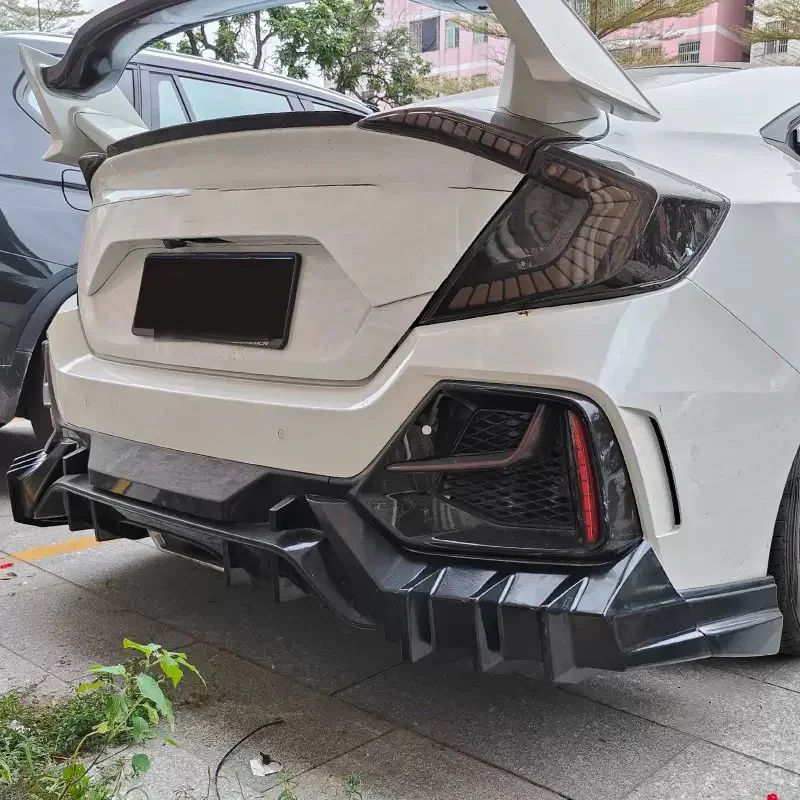 Labio trasero body kit Civic Type R FK8 - spoiler tuning - imagen 5