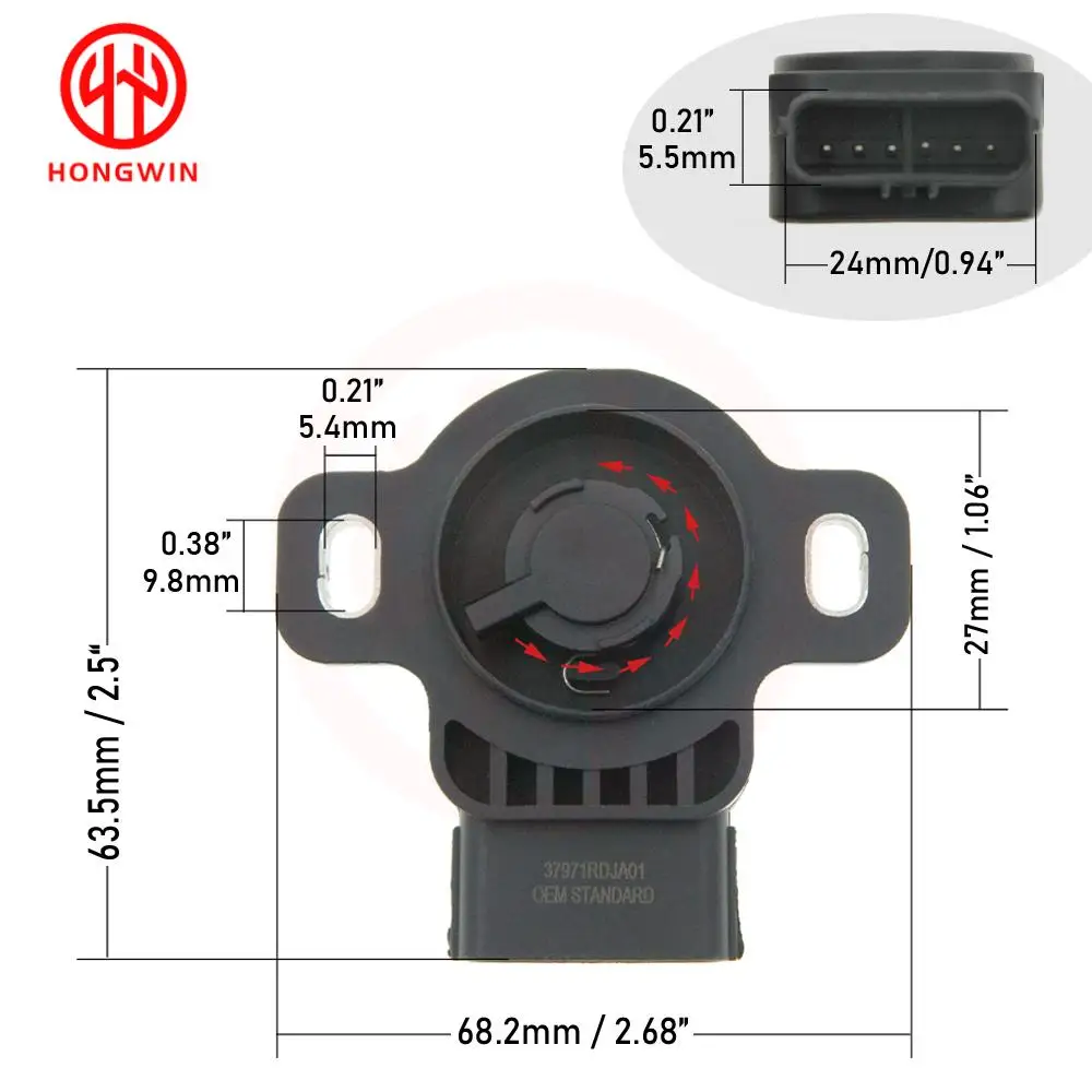 Sensor de posición del acelerador 37971RBB003 para Acura y Honda - imagen 5