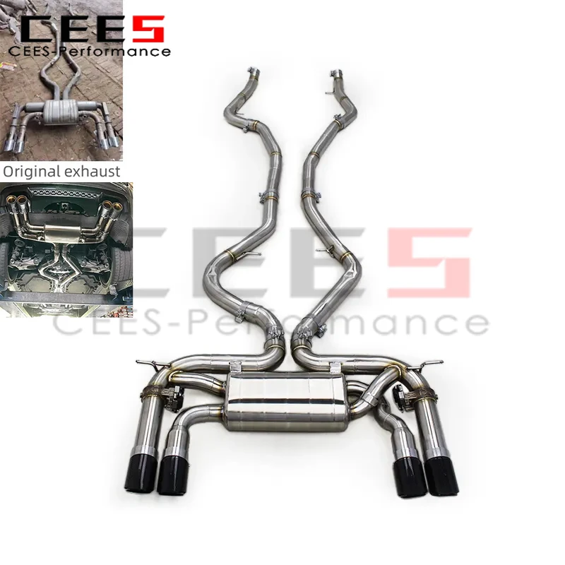 Sistema escape Cees acero inoxidable - BMW X5M X6M F85 F86 4.4TT - imagen 3