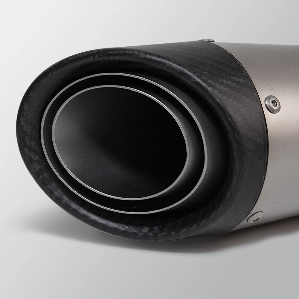 Escape Slip-On de titanio con tubo medio para Triumph Street Triple 765 - imagen 4
