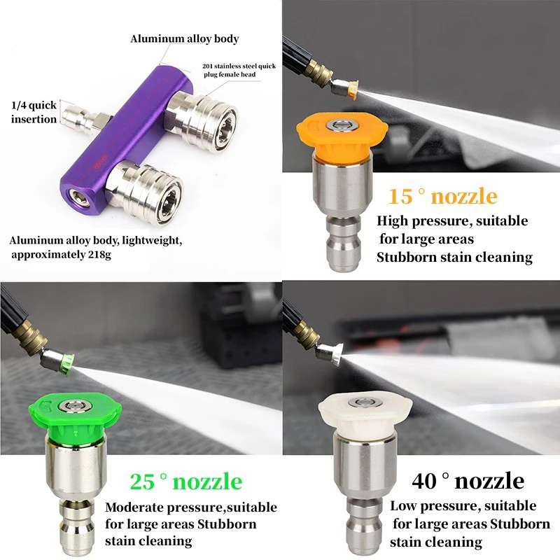 Conector rápido 1/4 hembra para lavadora a presión - imagen 2