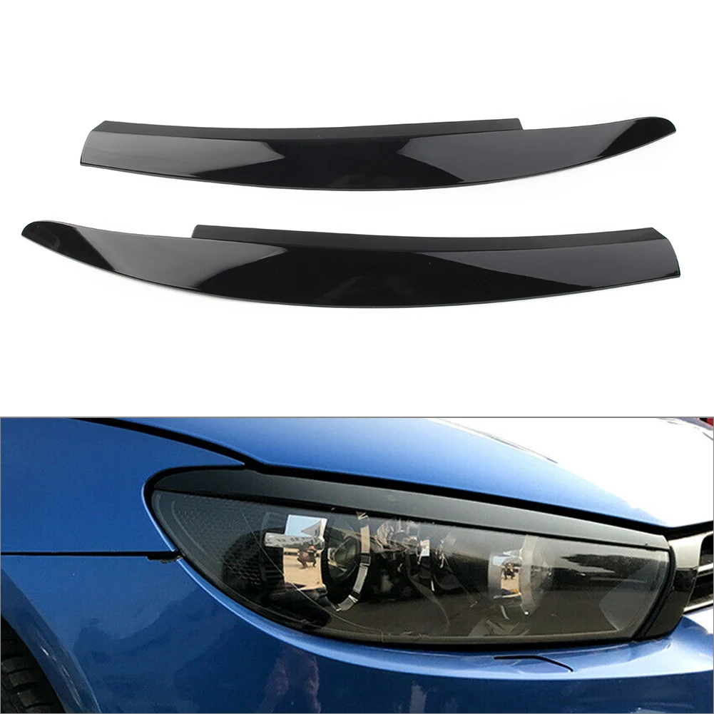 Faro ceja embellecedora negro brillante VW Scirocco 2009-2017