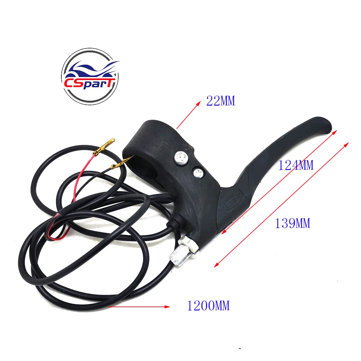Maneta de freno izquierda de aluminio para patinete eléctrico - imagen 3