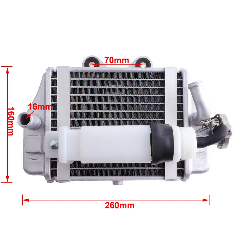 Radiador de refrigeración moto Zongshen, Loncin y Lifan 150-250cc - imagen 3