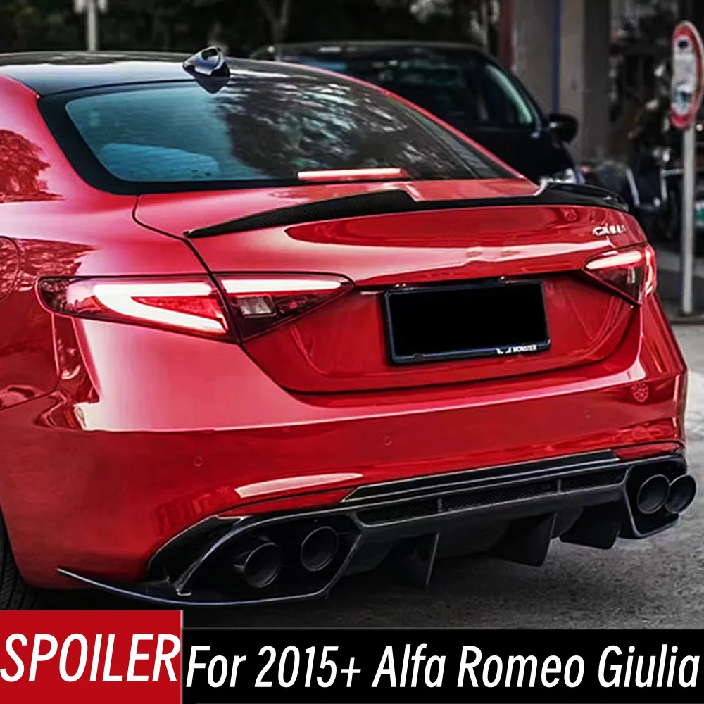Alerón carbono estilo cola de pato para Alfa Romeo Giulia 2015