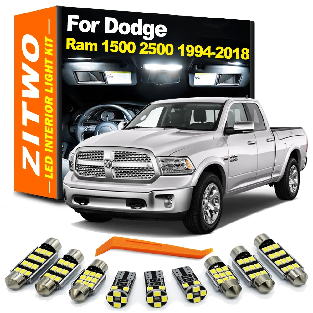 ZITWO Canbus bombilla LED para coche Kit de luz Interior para Dodge Ram 1500 2500 3500 1994- 2013 2014 2015 2016 2017 2018 Accesorios