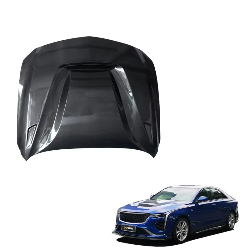 Capó fibra carbono Langyu Cadillac CT4 tuning GTS