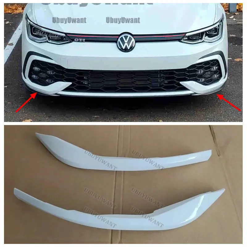 Kit carrocería VW Golf 8 GTI R-Line: canards y divisor frontal