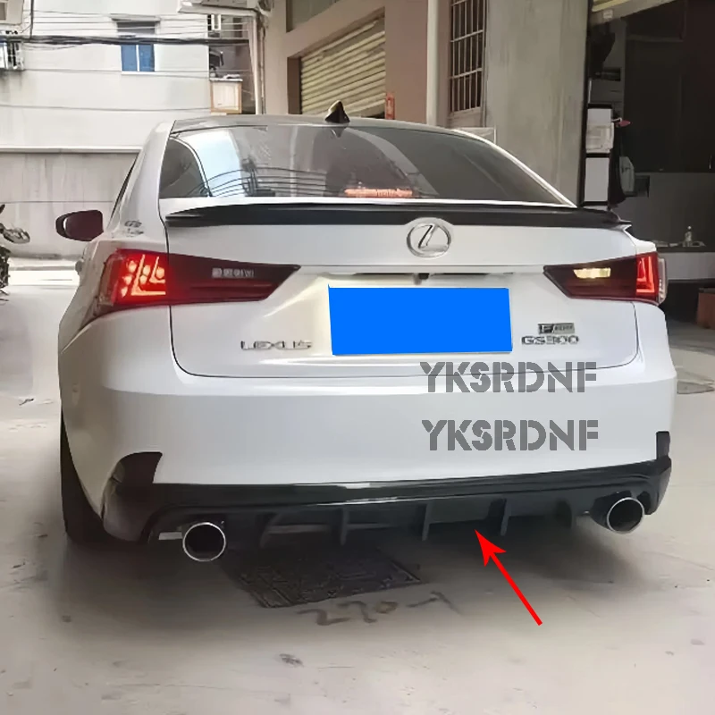 Difusor trasero con labio ABS negro carbono Lexus IS 2014-2016 - imagen 3