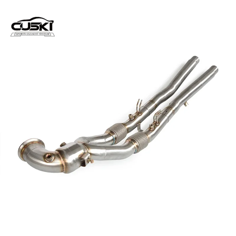 Bajante de escape sin catalizadores de acero inox Audi RS3/TT 2.5T - imagen 4