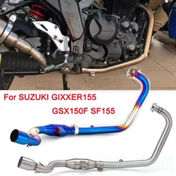 Sistema de escape 51 mm para Suzuki Gixxer 155 y GSX150F