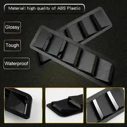 Rejilla de ventilación ABS universal negra para capó