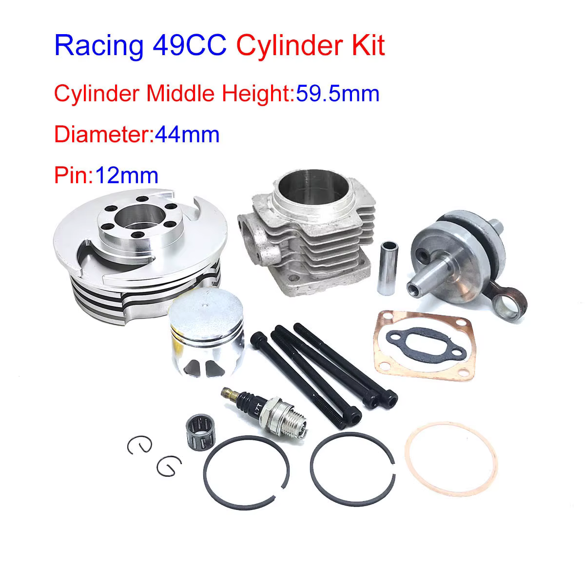 Kit Orificio Grande 47-49CC Motor Rendimiento para Minimoto Dirt Pit - imagen 4