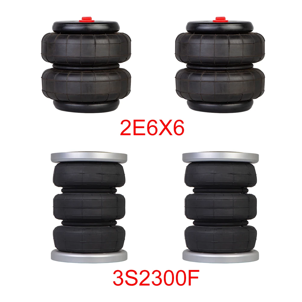 Suspensión Neumática Universal Bolsa Amortiguador con Brida Aluminio 3S2300F