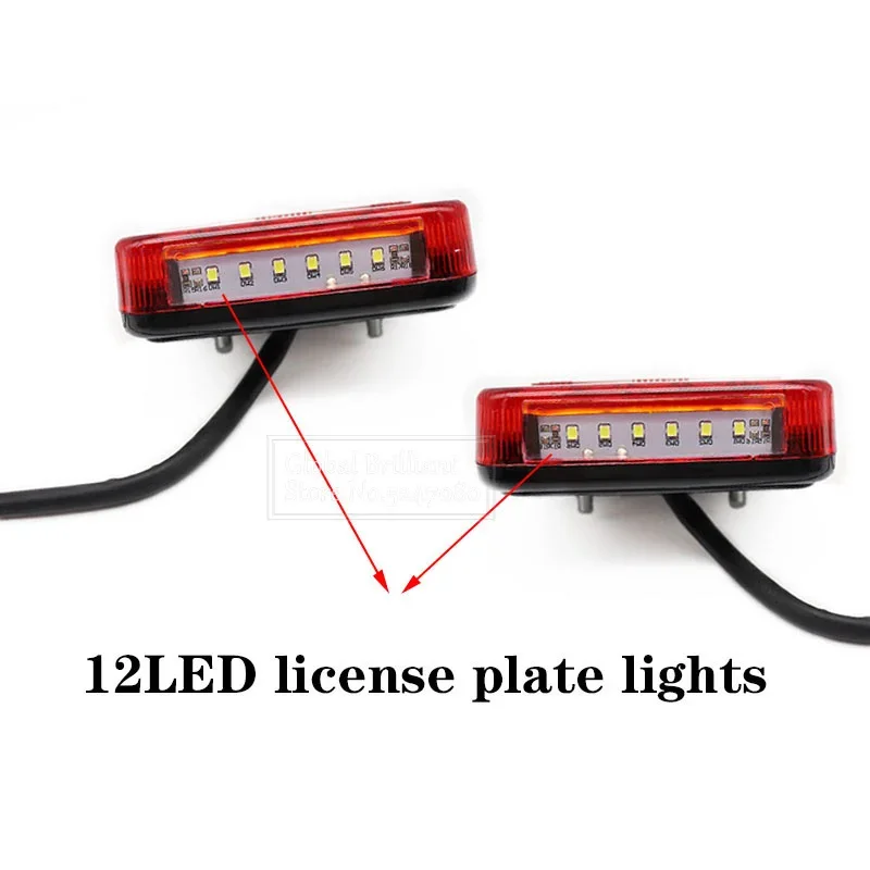 Pareja de pilotos traseros LED 12 V para remolque con freno - imagen 5
