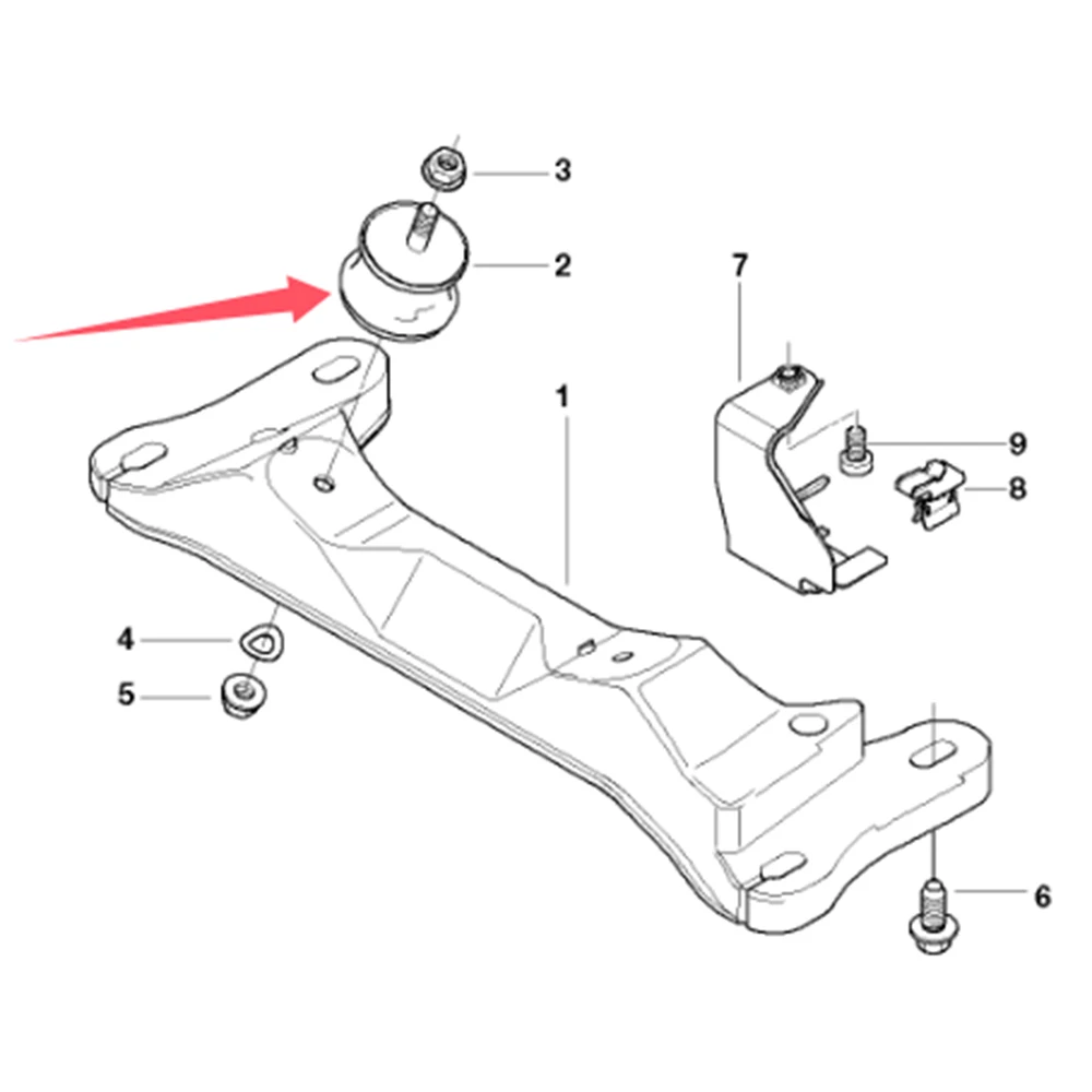 22316799330 Soporte de motor BMW Serie 1, Serie 3, X1 y Z4 - imagen 5