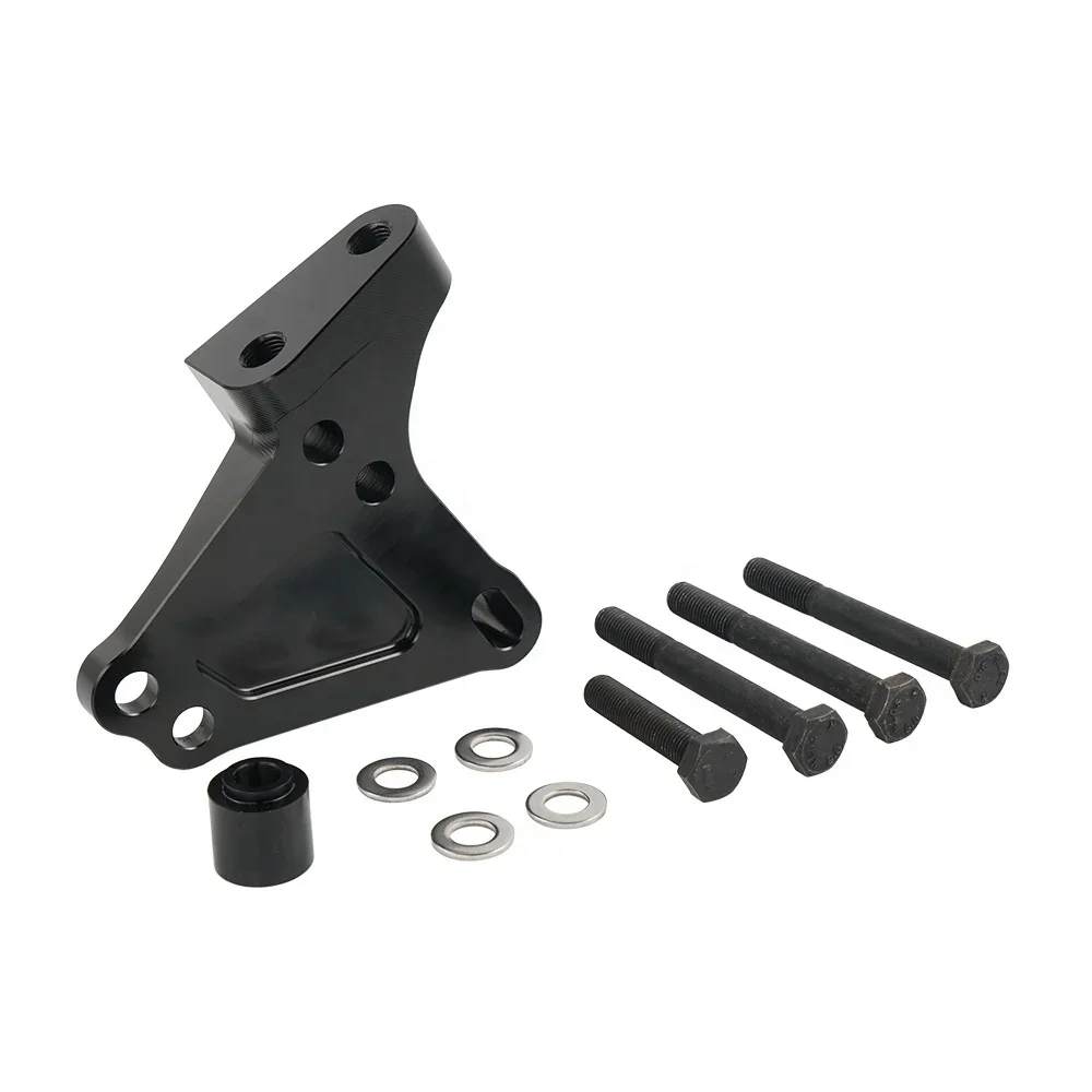 Soporte de bloque de motor Honda K-Series en acabado negro
