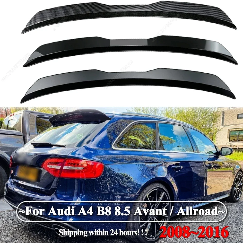 Alerón trasero ABS negro brillante para Audi A4 B8 8.5 Avant y Allroad - imagen 2