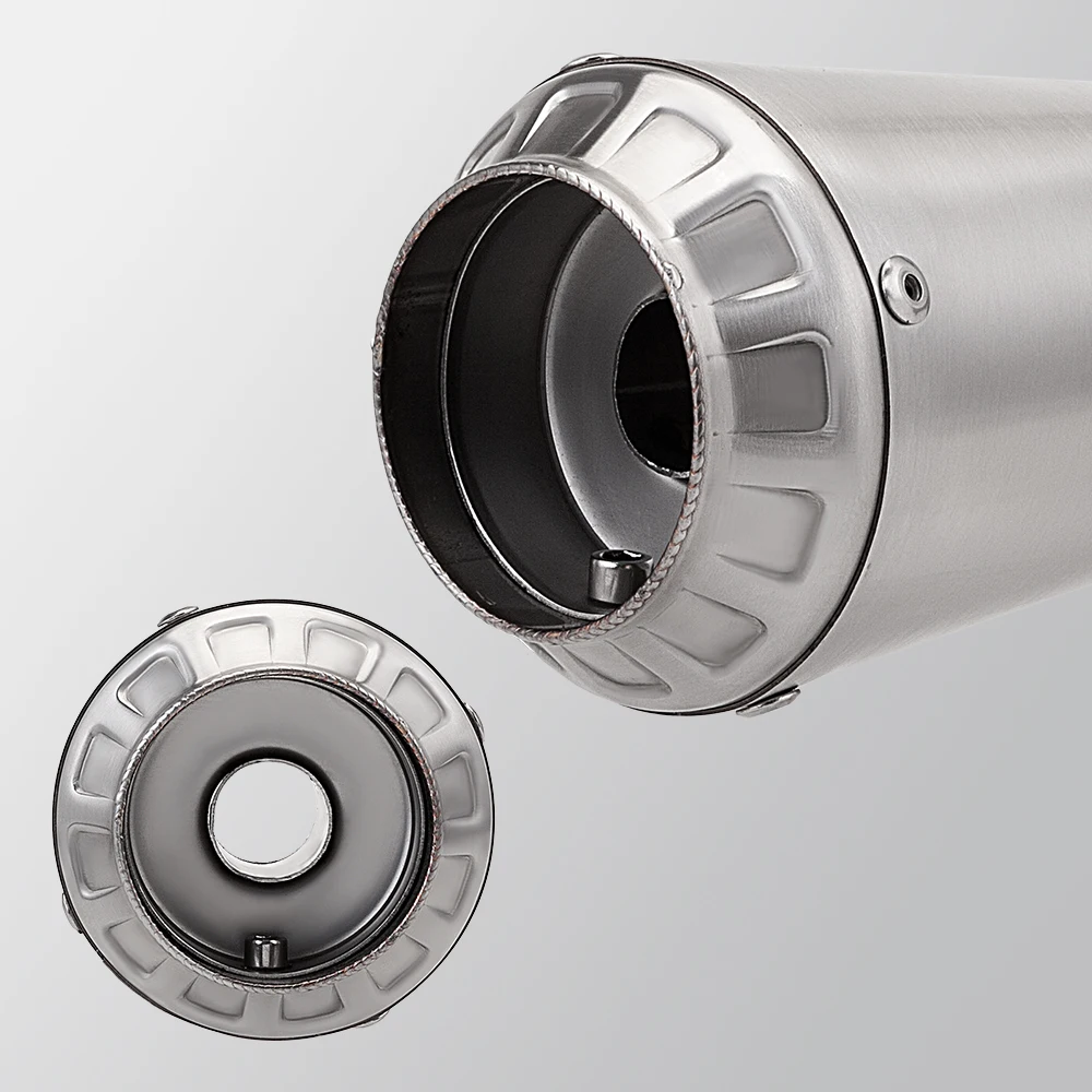 Tubo silenciador de escape Universal para motocicleta de 51mm para YZF R1 R3 R6 Z400 S1000RR f750gs Z900 NMAX R3 R6 - imagen 4