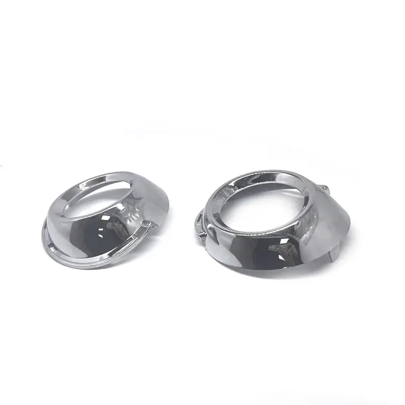 7452SN Adecuado para Peugeot 307 parachoques delantero de coche marco de lámpara antiniebla decoración de lámpara antiniebla delantera cubierta de lámpara antiniebla plateada