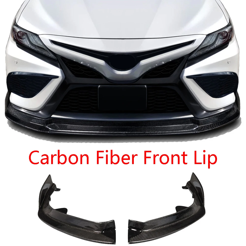 Labio delantero de fibra de carbono para Toyota Camry 2018-2023