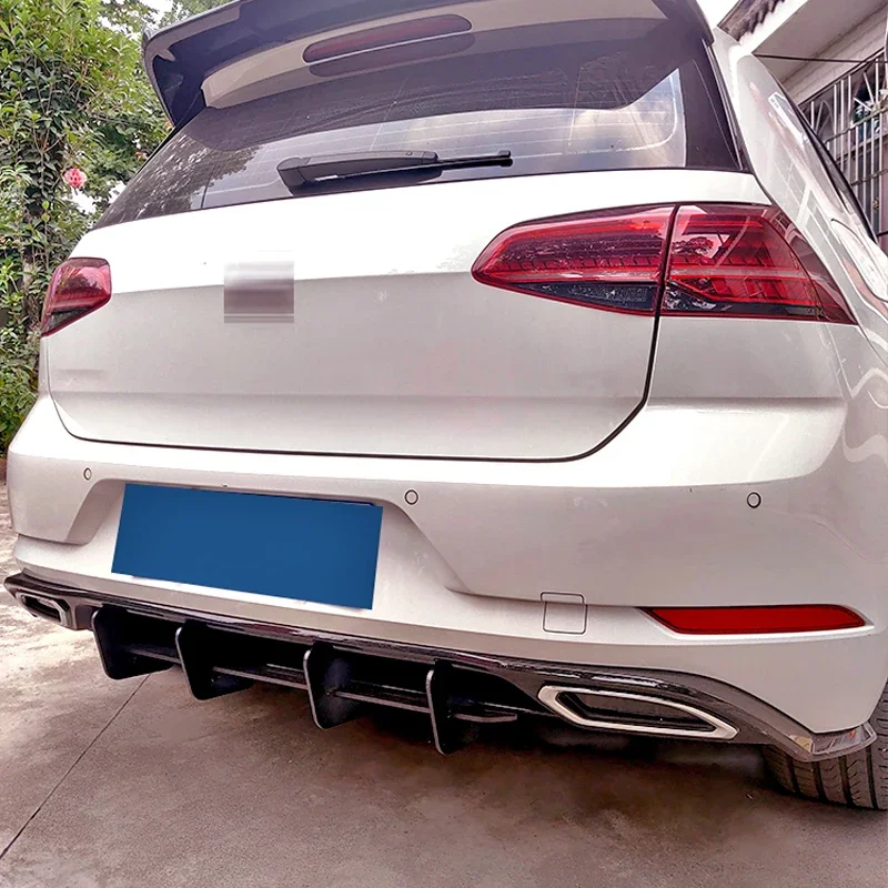Volkswagen Golf MK7 R GTI Rline Difusor trasero negro 2014-2019 - imagen 4