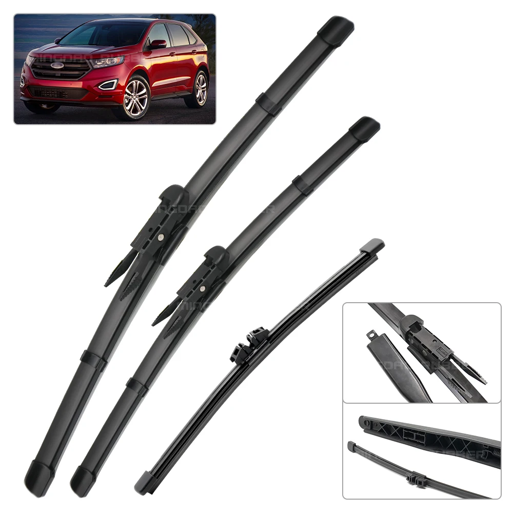 Kit escobillas limpiaparabrisas Ford Edge MK2 2015-2023 (28" + 15") - imagen 2