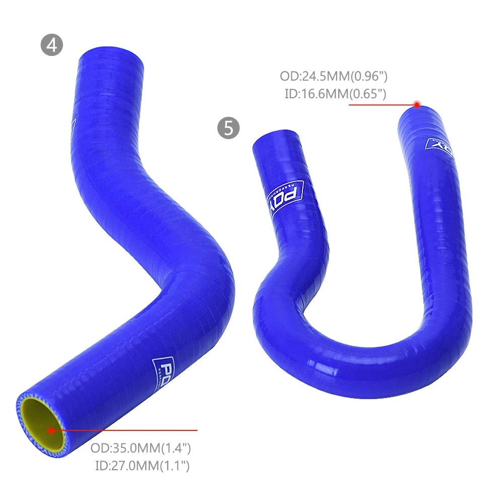 LZONE Kit mangueras radiador silicona Civic EG EK D15 D16 SOHC 92-00 - imagen 5