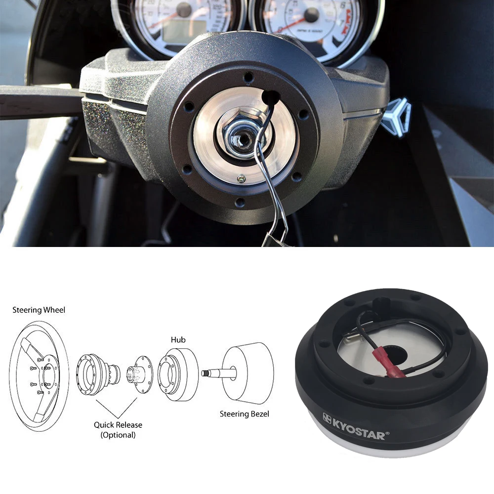 Kit Boss 135H – Adaptador buje corto volante aluminio Honda Accord Civic - imagen 2