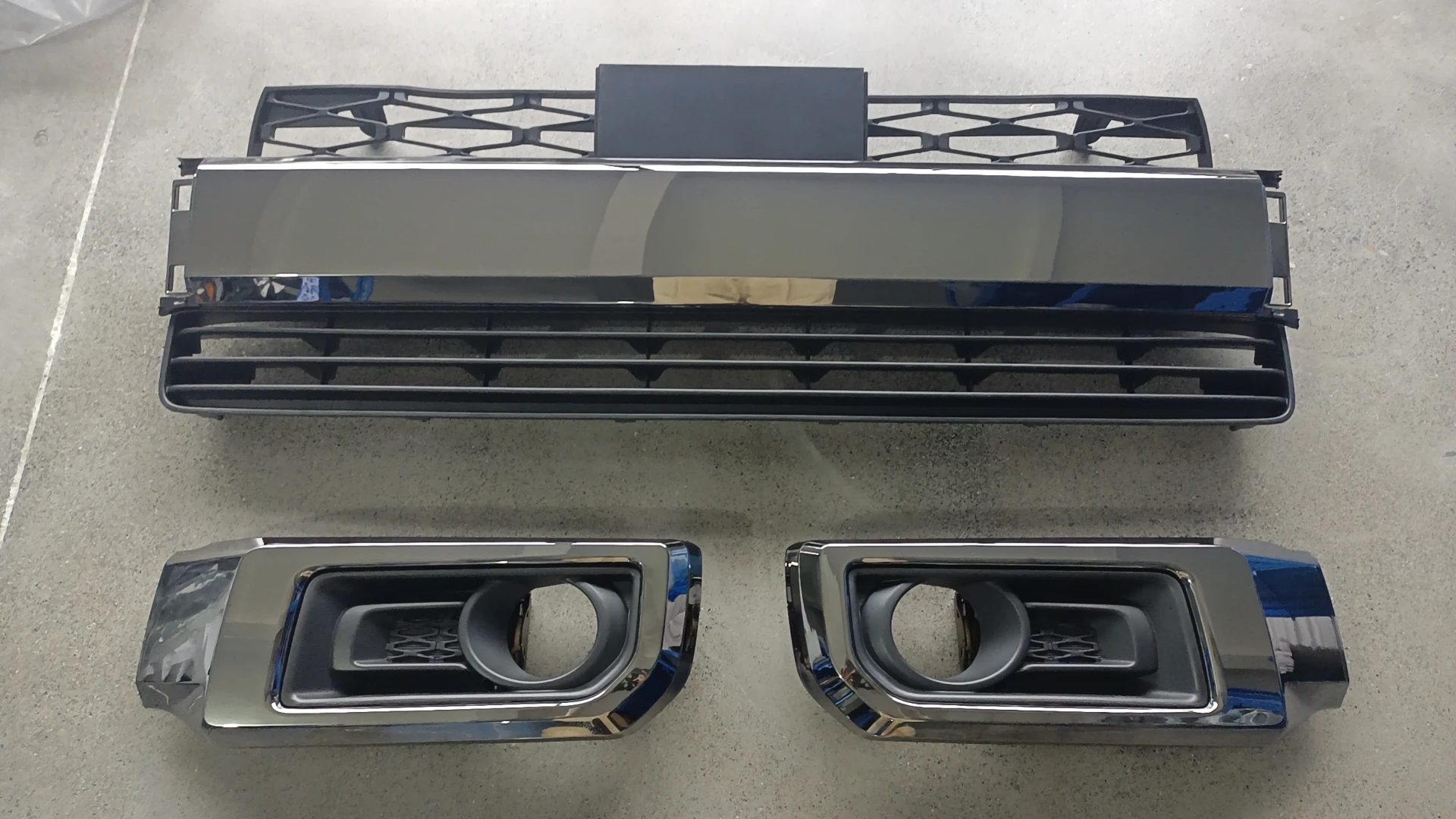 Rejilla de Parachoques Delantero Negro Cromo Negro para 4runner 2021 Limited CON Orificio RADAR - imagen 2