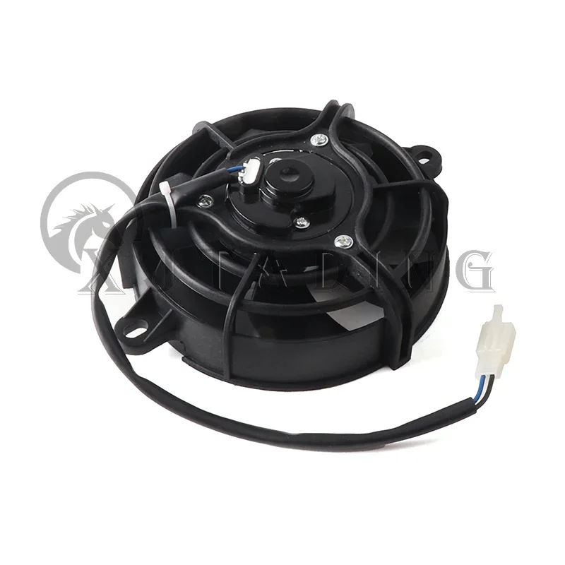 Ventilador de refrigeración Universal para radiador de motocicleta, enfriador de aceite, Enfriador de agua, ventilador eléctrico de 5 pulgadas para Dirt Bike, Motocross, ATV, Go Kart, Quad - imagen 2