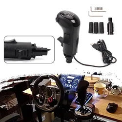 Perilla de palanca de cambios USB para PC, simulador de engranaje alto y bajo para Logitech G923 G29 G27 G25 TH8A, perilla de palanca de cambios USB para ATS ETS2